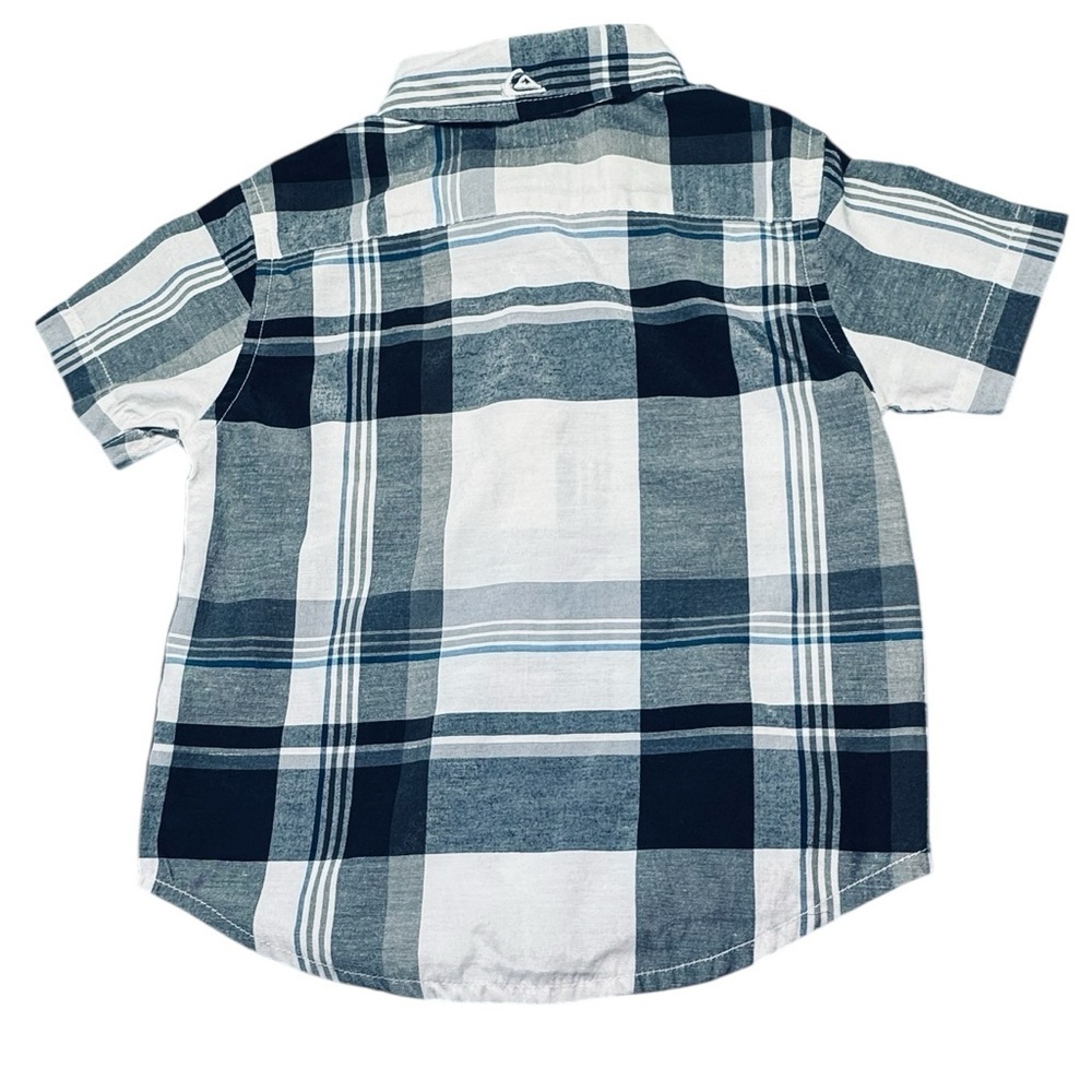 Quiksilver Infant Plaid Button-Up Shirt – Size 12M - Picture 6 of 8